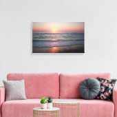 Buitenbanken Sunrise Canvas Afdruk (Insitu (Woonkamer))