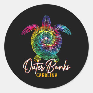 Buitenbanken Tie Dye Zee Turtle Carolina Family Va Ronde Sticker