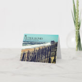 Buitenbanken Zand Fence Notecards Kaart (Voorkant)