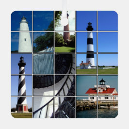 Buitenbankvuurtoren Metalen Ornament