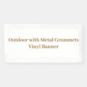 Buitenbanner met metal oogjes 1' x 2' vinyl banner