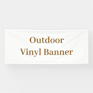 Buitenbanner van vinyl 76 x 183 cm spandoek