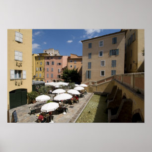 Buitencafé, Place de l'Eveche, Grasse Poster