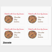 Buitend met Love Rainbow Chip Cookie Baking Bakery Rechthoekige Sticker (Vel)