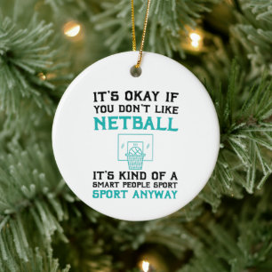 Buitendeuren Netball sport verjaardagscadeideeën Keramisch Ornament