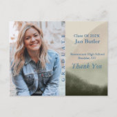 Buitenfoto afstudeer aankondiging & dank je briefkaart (Voorkant)