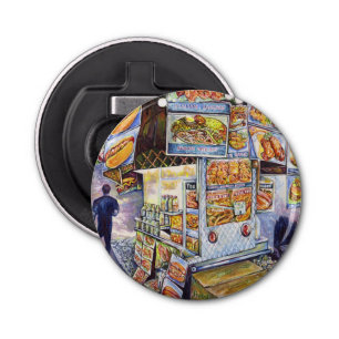 Buitengewone artistieke werkbelasting button flesopener