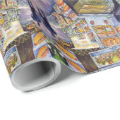 Buitengewone artistieke werkbelasting cadeaupapier (Rol Hoek)