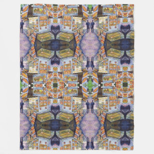 Buitengewone artistieke werkbelasting fleece deken