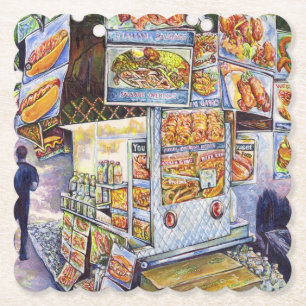 Buitengewone artistieke werkbelasting kartonnen onderzetters