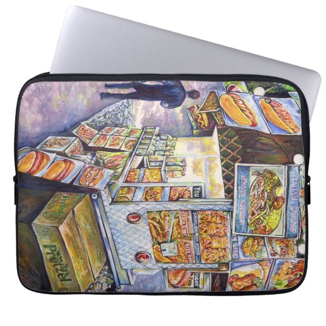 Buitengewone artistieke werkbelasting laptop sleeve (Voorkant)