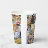 Buitengewone artistieke werkbelasting papieren bekers (Links)