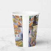 Buitengewone artistieke werkbelasting papieren bekers (Rechts)
