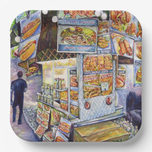 Buitengewone artistieke werkbelasting papieren bordje