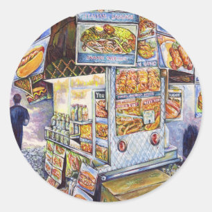 Buitengewone artistieke werkbelasting ronde sticker