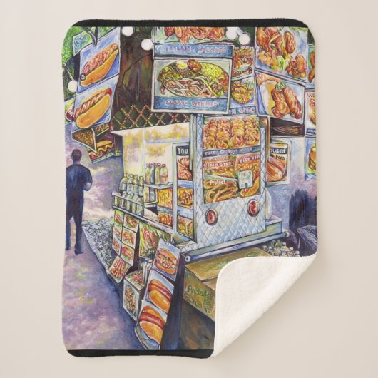 Buitengewone artistieke werkbelasting sherpa deken (Voorkant)