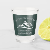 Buitengewone Avontuur Berg Bachelor Weekend Shot Glas (Voorkant)