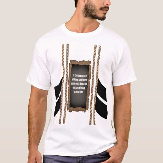 "Buitengewone momenten van liefde" T-shirt (Voorkant)