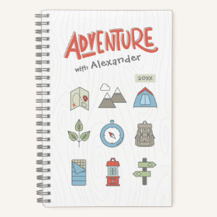 Buitengewoon Adventure Camping Graphic Kind Notitieboek