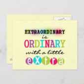 Buitengewoon Briefkaart (Voorkant / Achterkant)