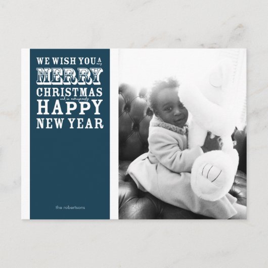 Buitengewoon Happy Holiday Photo Briefkaart (Voorkant)