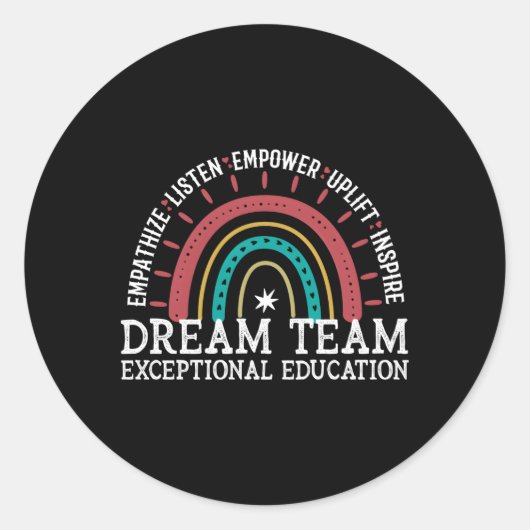 Buitengewoon onderwijs Speciaal onderwijs Snelheid Ronde Sticker (Voorkant)