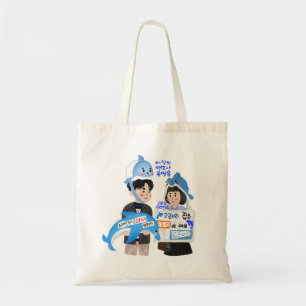 Buitengewoon procureur Woo Kdrama - Whale Couple Tote Bag