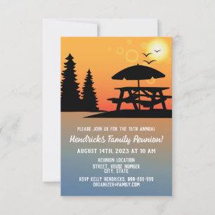 Buitengezinshereniging of vakantie-uitnodiging save the date