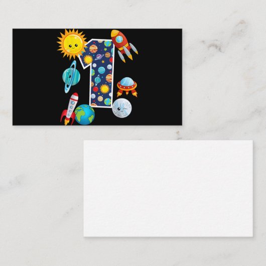 Buitengoosterplijn 1 jaar oude 1e verjaardag P Informatiekaartje (Voorkant / Achterkant)