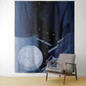 Buitengrens Planet Solar System Children's Space Wandkleed (In situ)