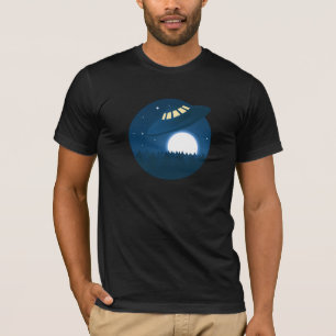 Buitenlands ruimteschip landt t-shirt