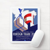 Buitenlandse handelszone muismat (Met muis)