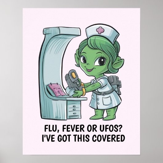 Buitenlandse Verpleegster Poster (Voorkant)