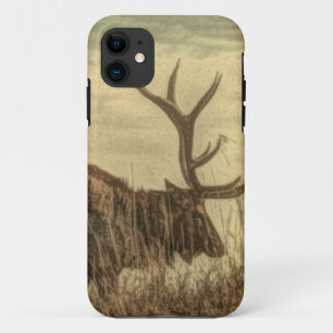 buitenmens wildernis wilde dieren rustieke Bull El iPhone 11 Hoesje