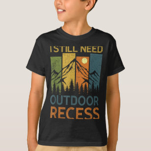 Buitenreces berg bos wandelen kamperen nodig t-shirt