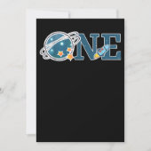 Buitenruimte 1 jaar oude verjaardag Grafische eers Save The Date (Voorkant)