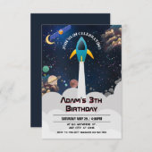 Buitenruimte 1e verjaardag uitnodiging (Voorkant / Achterkant)