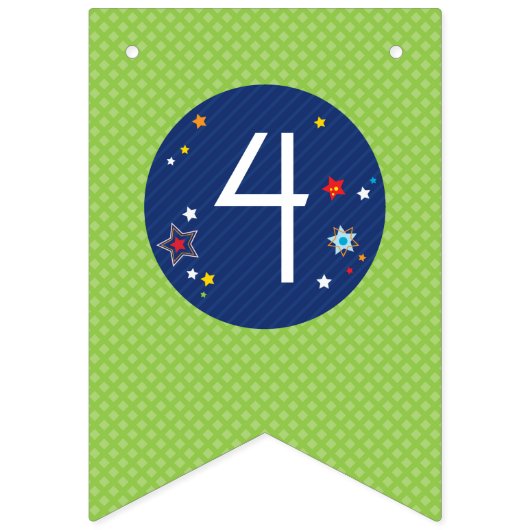 Buitenruimte 3 2 1 Blast Off Banner (Tweede vlag)