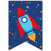 Buitenruimte 3 2 1 Blast Off Banner (Eerste vlag)