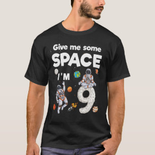 Buitenruimte Astronaut Planeten Negen Jaar Oud 9e  T-shirt