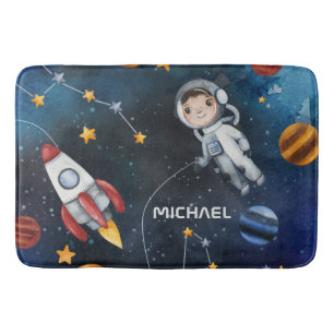 Buitenruimte Astronaut Shuttle gepersonaliseerd Badmat