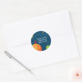 Buitenruimte Astronaut Verjaardagsgunst Tag Sticke (Envelop)