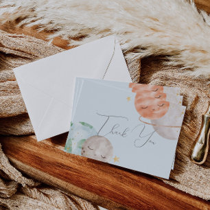 Buitenruimte-Baby shower - Hartelijk dank Bedankkaart