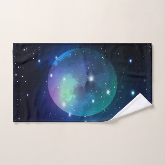 Buitenruimte en sterren bad handdoek (Handdoek)