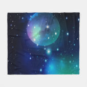 Buitenruimte en sterren fleece deken (Voorkant (Horizontaal))