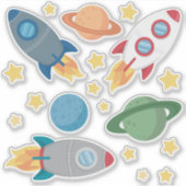 Buitenruimte Leuk Vinyl Sticker (Voorkant)