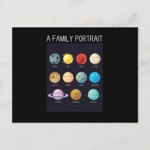 Buitenruimte Nerd Solar System Planets Sun Moon Ch Briefkaart