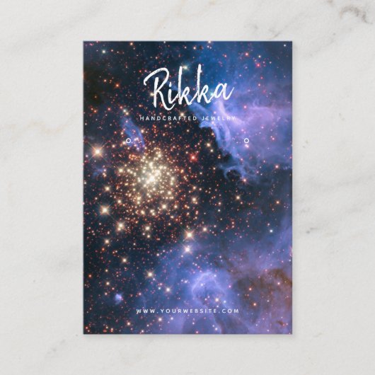 buitenruimte oorbel display Visitekaartje (Voorkant)