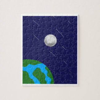Buitenruimte Planeet en Maan acryl puzzel 
