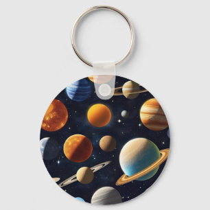 Buitenruimte Planeten 2 Sleutelhanger